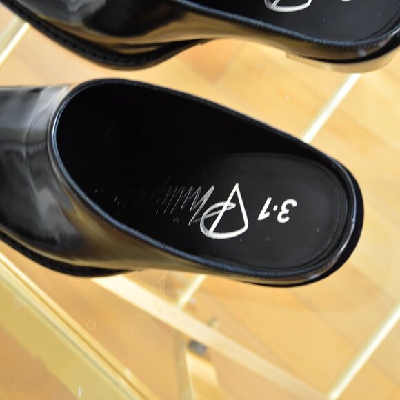 3.1 Phillip Lim Black Mules - Picture 3 of 10
